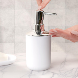 4PC Bathroom Accessories Set Soap Dispenser Holder Tumbler Toothbrush - thumbnail 3