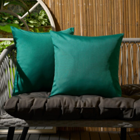 Set of 2 Cushion Cover Water Resistant Outdoor