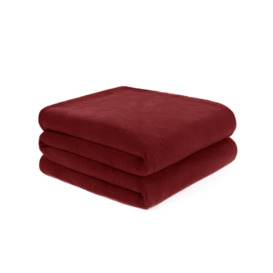 Wholesale 10 Pack Plain Fleece Blanket Sofa Throw Joblot - thumbnail 1