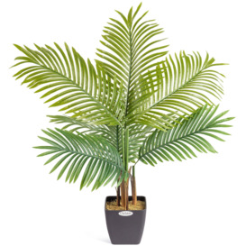 Artificial Areca Palm Tree Natural Looking Faux Plant in Pot - thumbnail 2