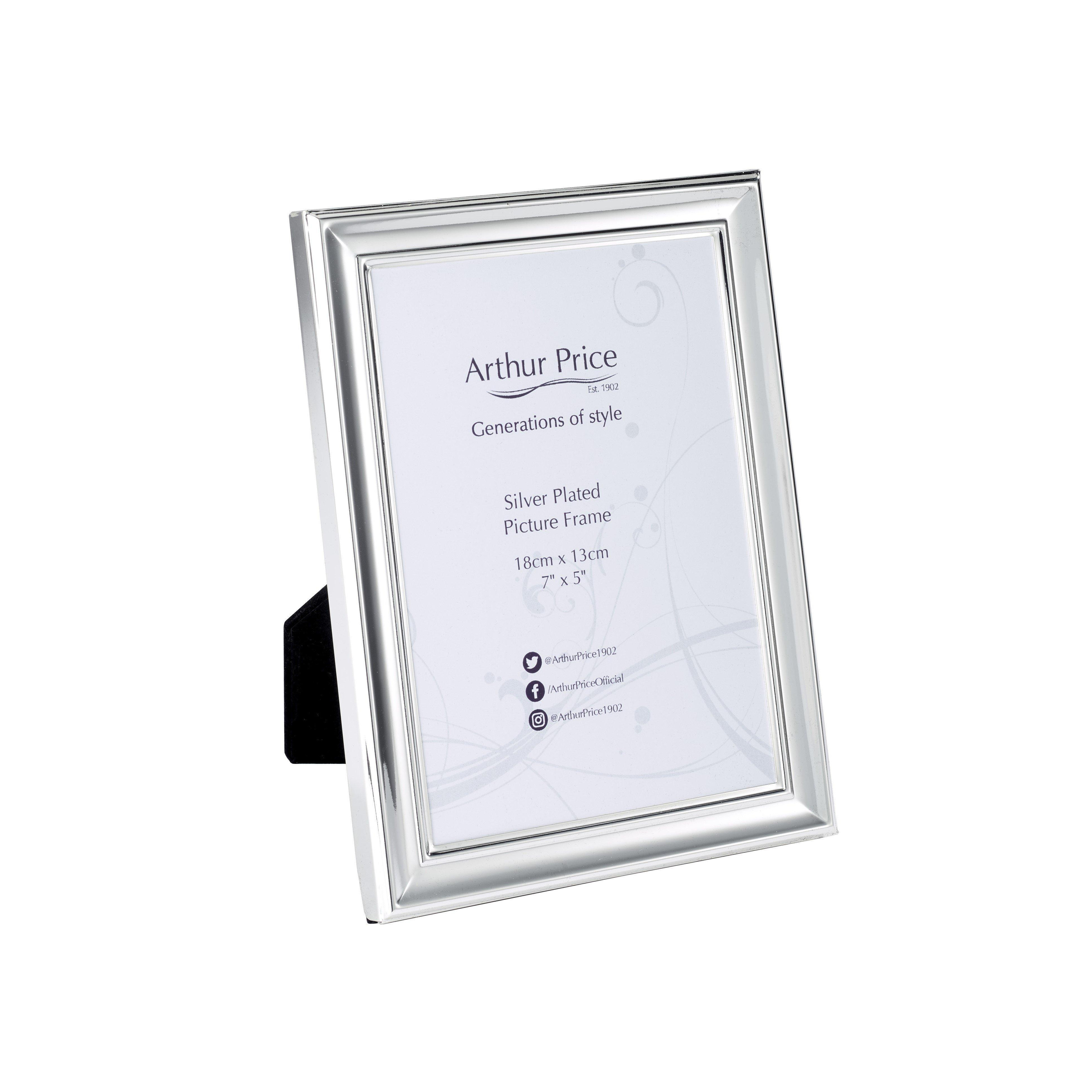'Art Deco' Silver Plated Photo Frame 7 x 5 Inch
