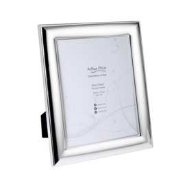 'Bead' Silver Plated Photo Frame 10 x 8 Inch