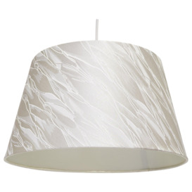 "14"" Iceburg Drum Ceiling Table Lamp Shade - Cream"