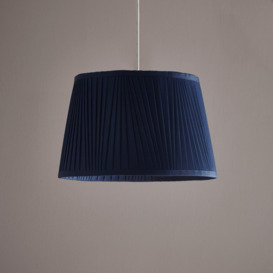 "12"" Shantung Pleat Light Shade Ceiling Table Lampshade Navy"