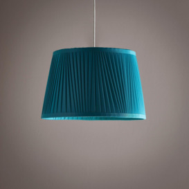 "14"" Shantung Pleat Light Shade Ceiling Table Lampshade Teal"