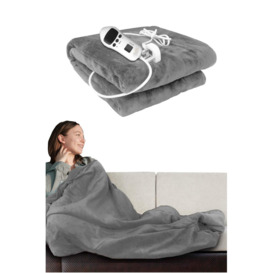 Cosy Heated Over Throw Fleece Blanket With Adjustable Control - thumbnail 1