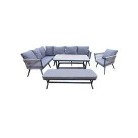9 Seater Grey String Furniture Set