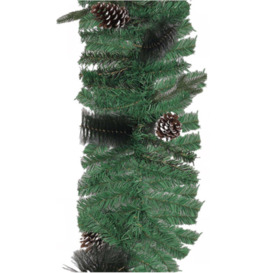 Festive Christmas Garland with Pine Cones - thumbnail 3