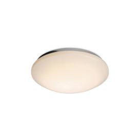 Siena LED Round Flush Bathroom Ceiling Light White Polycarbonate Diffuser IP44