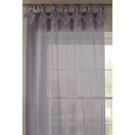 Tiara Dolly Voile Semi-Sheer Tabbed Curtain Panel