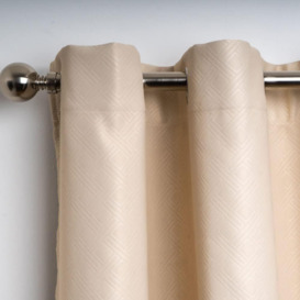 Diamond Blackout Eyelet Curtains Thermal Lined Ready Made Curtains - thumbnail 2