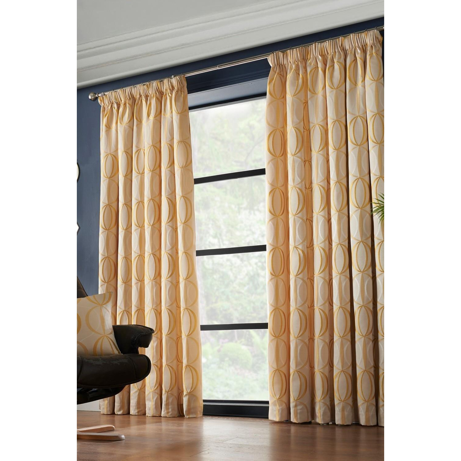 Omega Lined Taped Pencil Pleat Curtains - image 1
