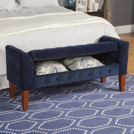 Oxford Upholstered Storage Bench - thumbnail 3