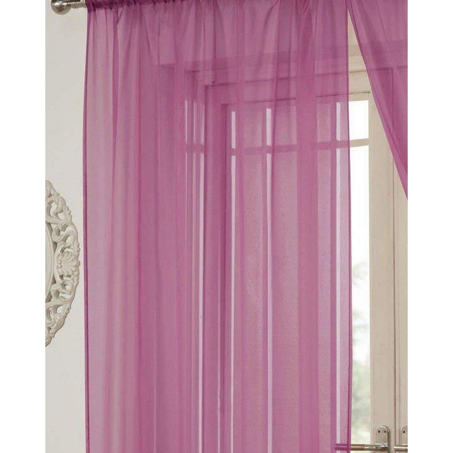 Plain Voile Panel Lucy Sheer Net Curtain