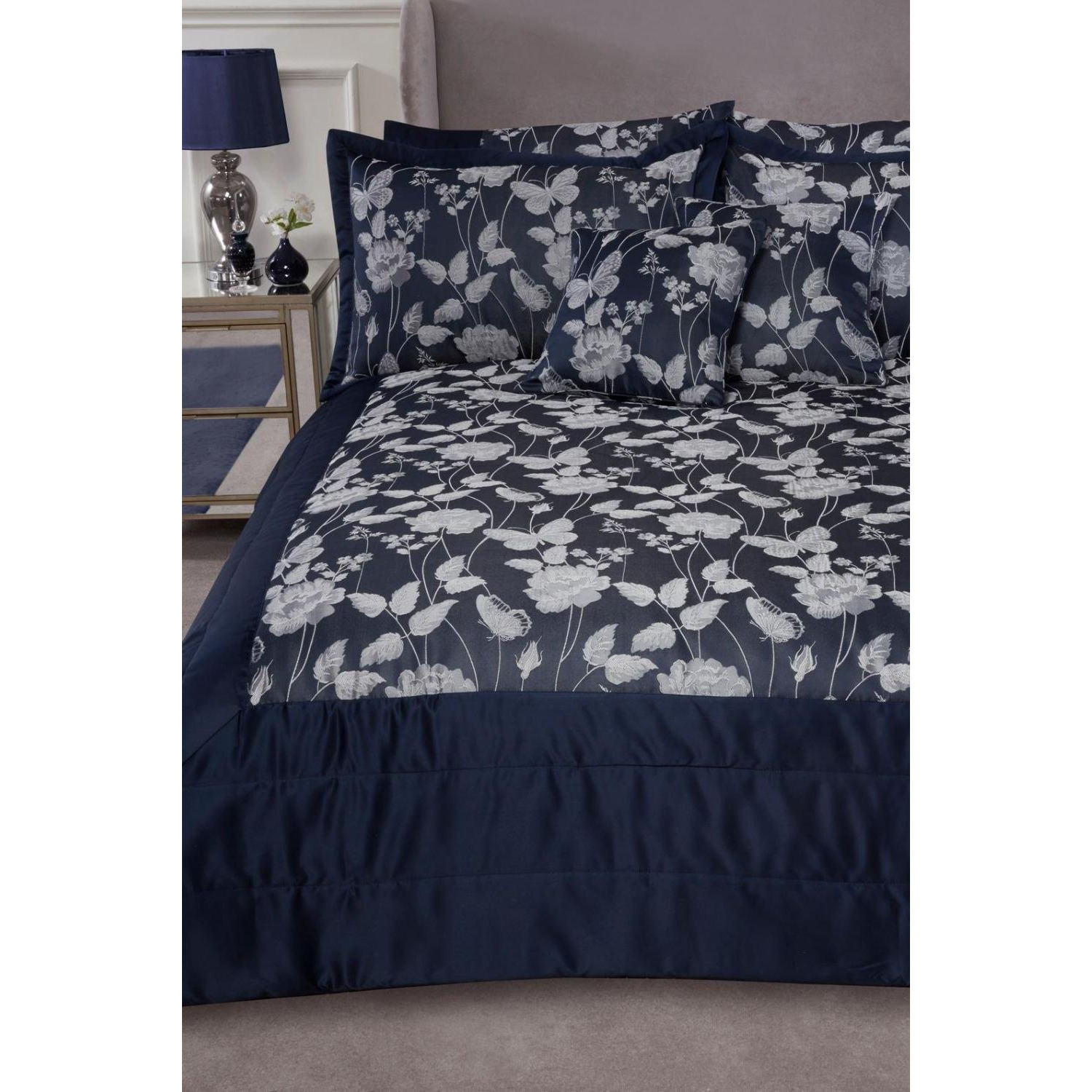 Butterfly Meadow Floral Jacquard Bedspread Set - image 1