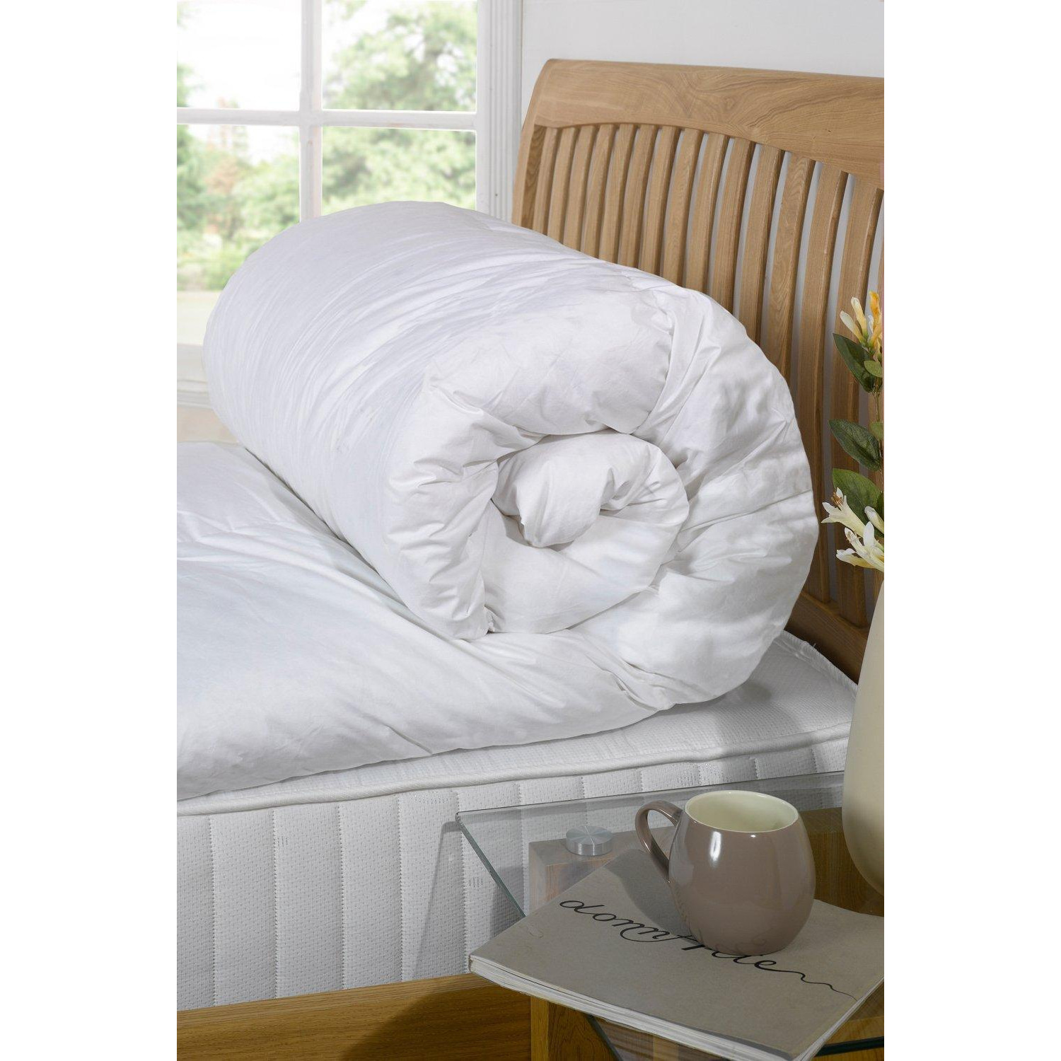 All Natural 4.5 Tog Duck Feather and Down Duvet - image 1