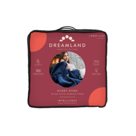 Dreamland Intelliheat Luxury Herringbone Heated Throw - Navy - thumbnail 3