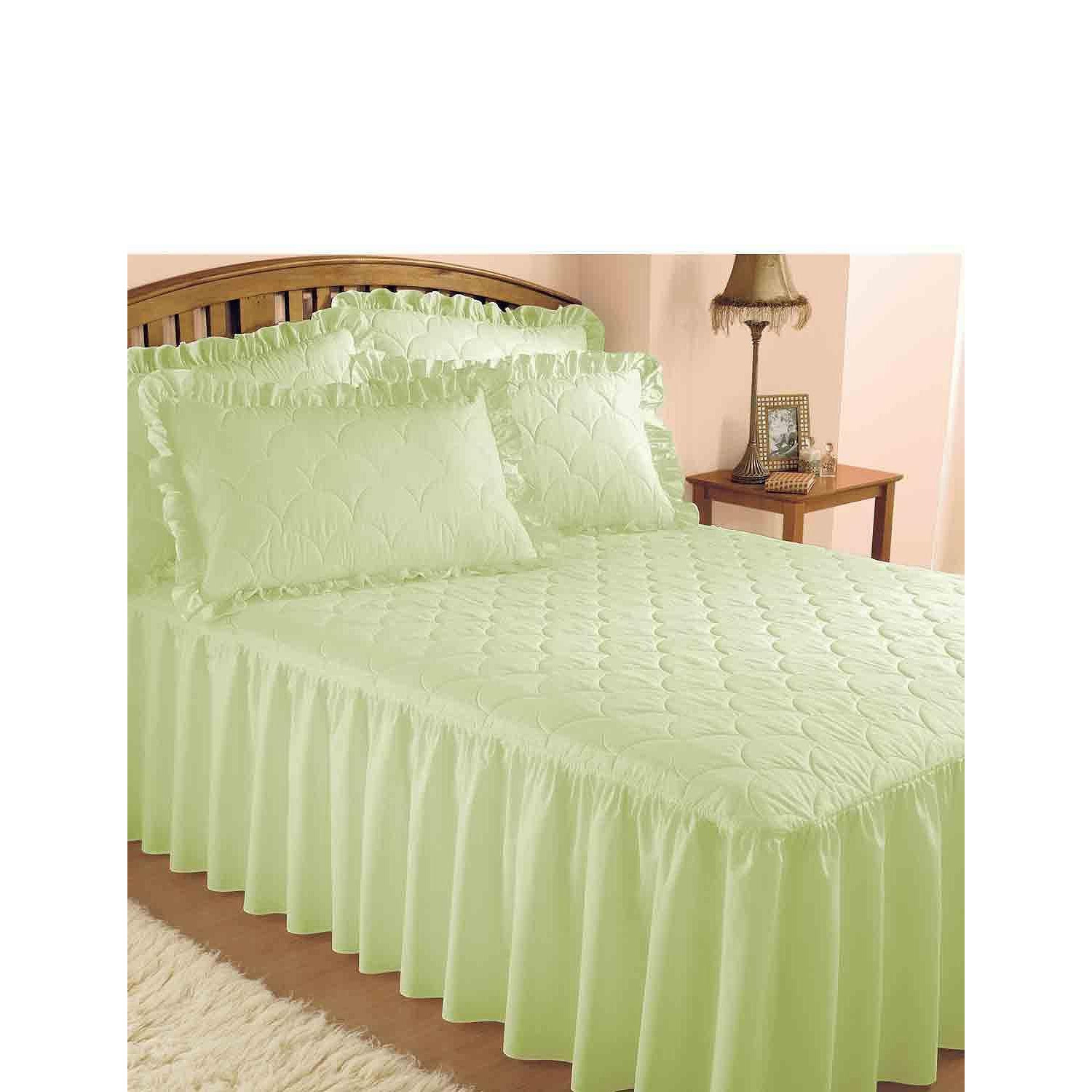 Plain Quilted Bedspread with Pillow Shams sold separately - image 1