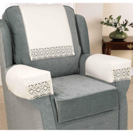 Cotton Lace Chair Backs Armcaps Furniture Covers
