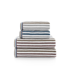 Hanover Luxury Jacquard Stripe Ribbed Towel - thumbnail 2