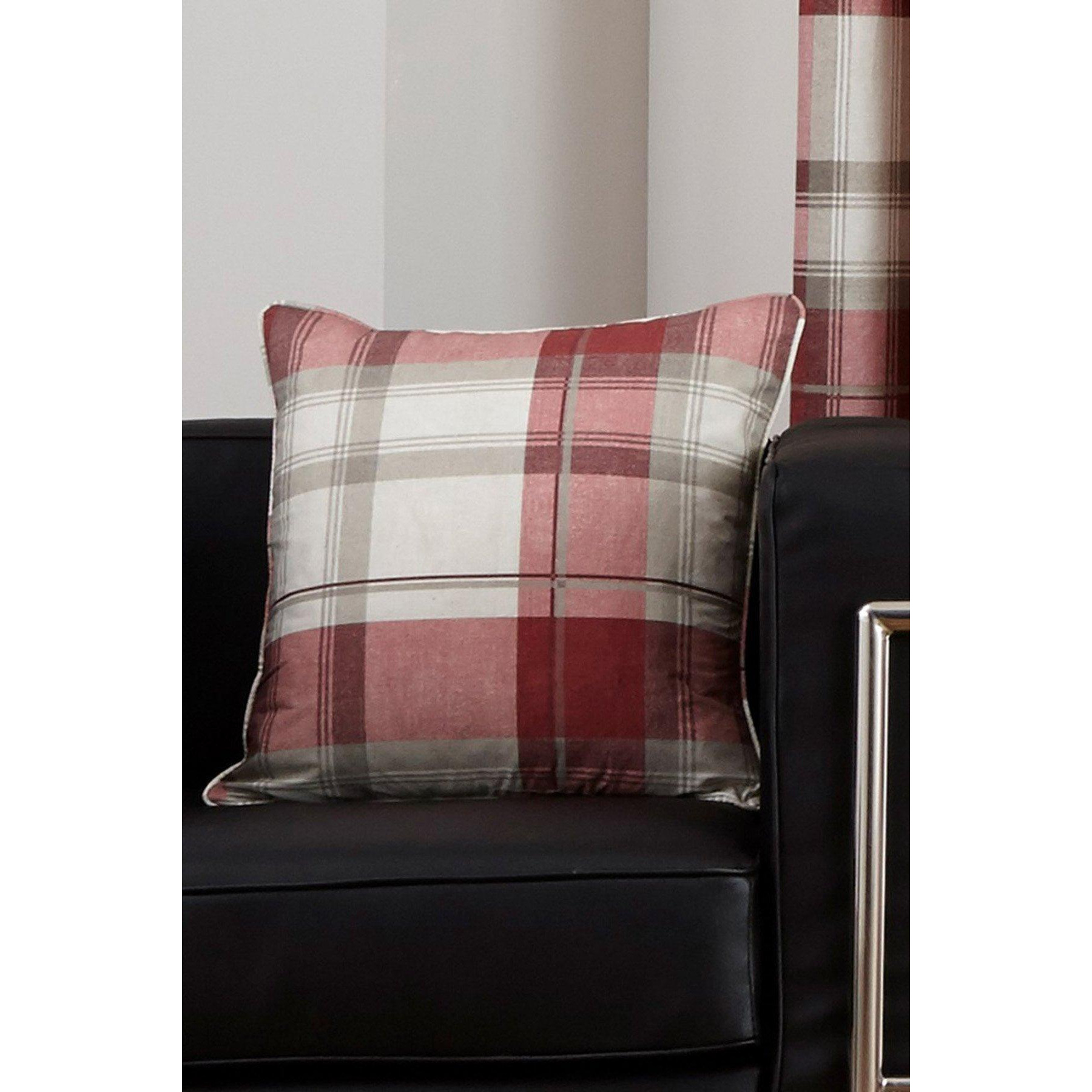 'Balmoral Tartan' Warm Woven Check 100% Cotton Filled Cushion - image 1
