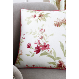 'Jeannie' Classic Floral Trail Print Filled Cushion 100% Cotton - thumbnail 1