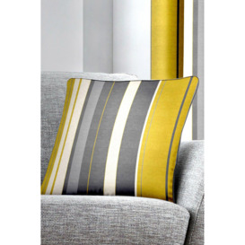 'Whitworth Stripe' Modern Striped Filled Cushion 100% Cotton - thumbnail 2
