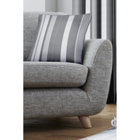 'Whitworth Stripe' Modern Striped Filled Cushion 100% Cotton - thumbnail 2
