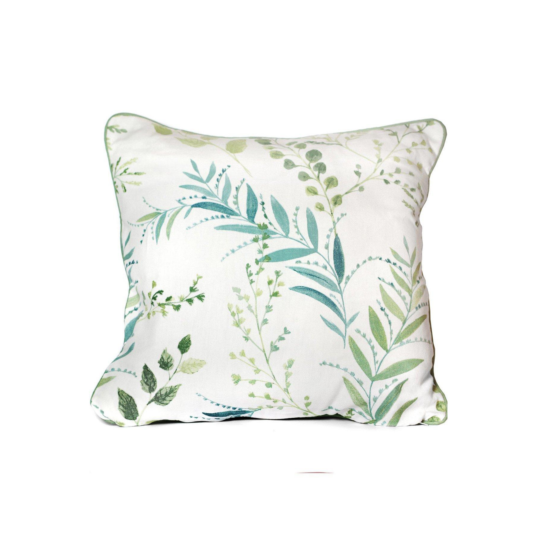 'Fernworthy' Spring Breeze Botanical Print Filled Cushion 100% Cotton - image 1