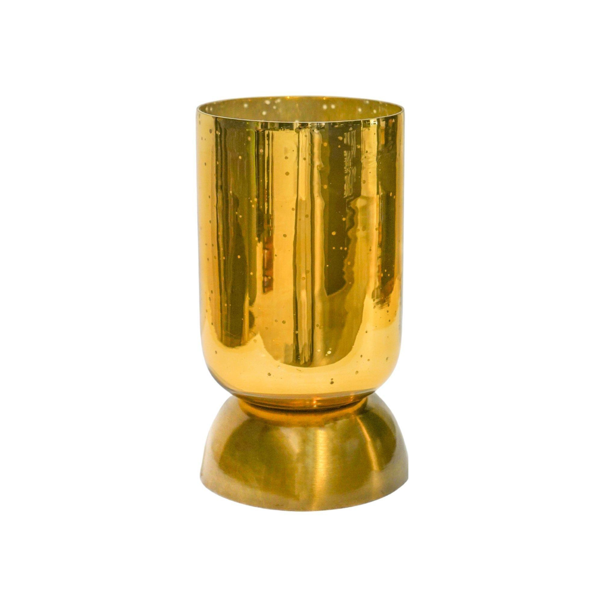 Regency Metalic Tiered Vase Gold H27.5cm D15cm - image 1