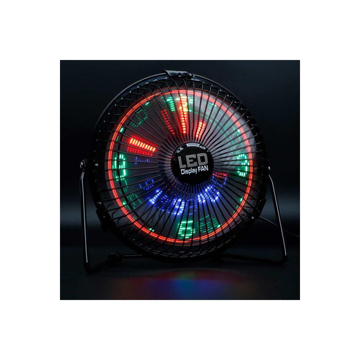 Desktop LED Clock Fan - image 1