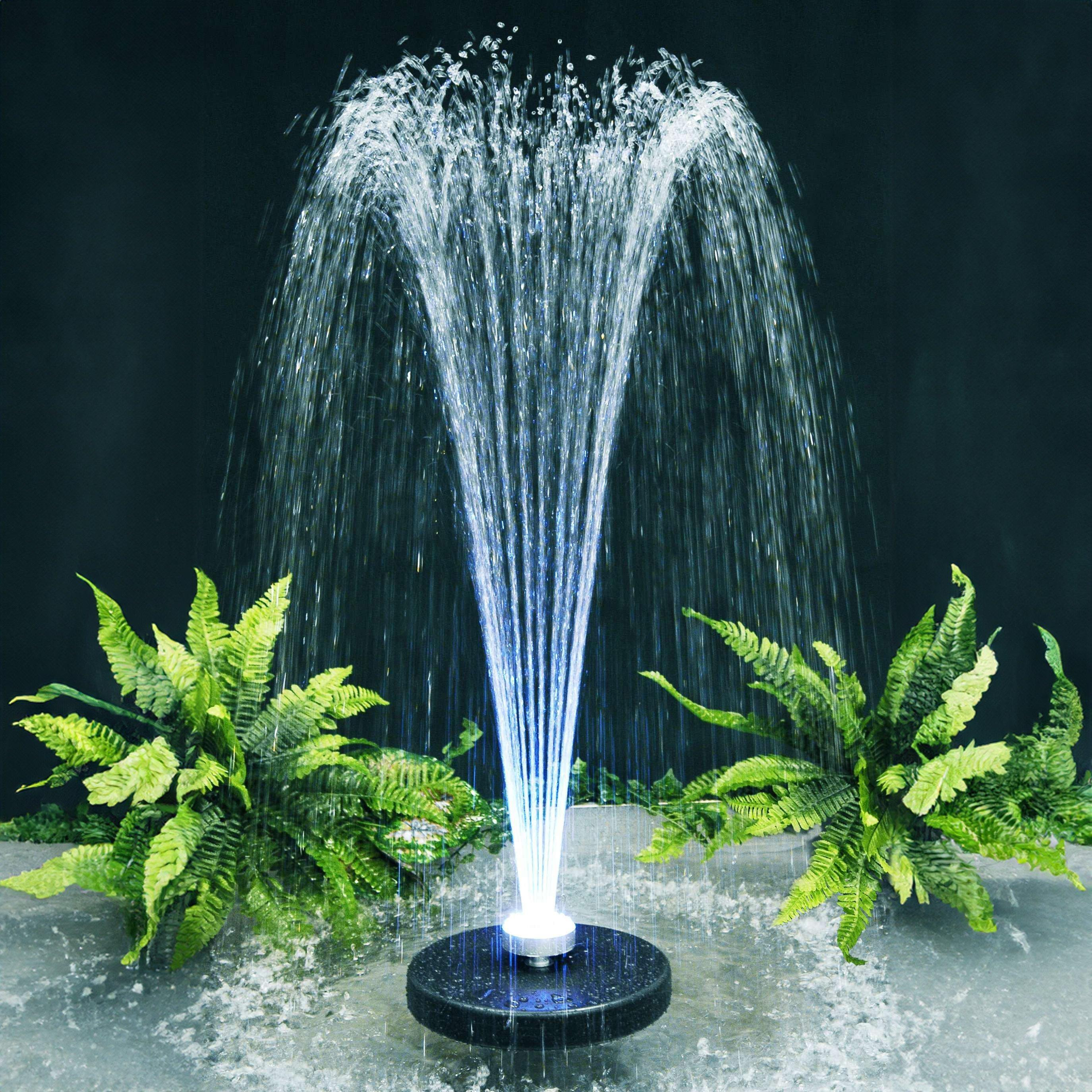 Apollo Water Feature Pond Fountain Colour Changing LEDs 28cm - image 1