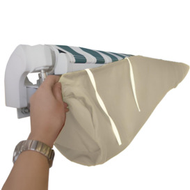 Ivory Awning Rain Cover Protective On Wall Storage Bag 3.5m