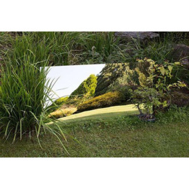 Silver Acrylic Rectangular Outdoor Garden Wall Mirror 180cm x 60cm - thumbnail 3