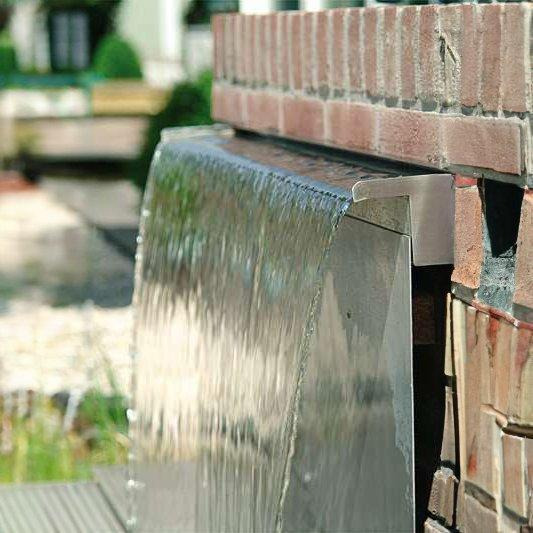 Stainless Steel Waterfall Feature Blade Cascade Rear Supply 75cm - image 1