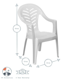 Palma Garden Dining Chairs Pack of 2 - thumbnail 3