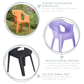 Cool Garden Dining Chairs Pack of 2 - thumbnail 3