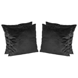 Square Velvet Cushions - 55cm x 55cm - Pack of 4 - thumbnail 1