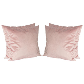 Square Velvet Cushions - 55cm x 55cm - Pack of 4 - thumbnail 1
