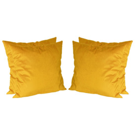 Square Velvet Cushions - 55cm x 55cm - Pack of 4