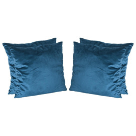 Square Velvet Cushions - 55cm x 55cm - Pack of 4