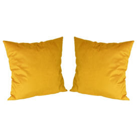Square Velvet Cushions - 55cm x 55cm - Pack of 2
