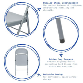 Metal Folding Chair - Pack of 1 - thumbnail 2