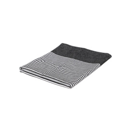 Cotton Tea Towel - 70cm x 50cm - Black Pinstripe