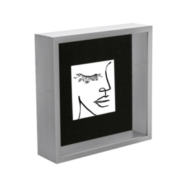 "8x8"" 3D Deep Box Photo Frame with 4"" x 4"" Mount 4x4"""