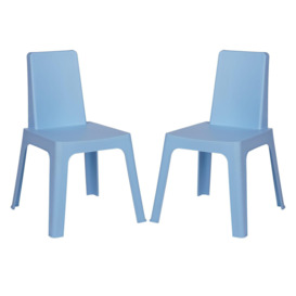 Julieta Children's Plastic Garden Play Chairs - Pack of 2