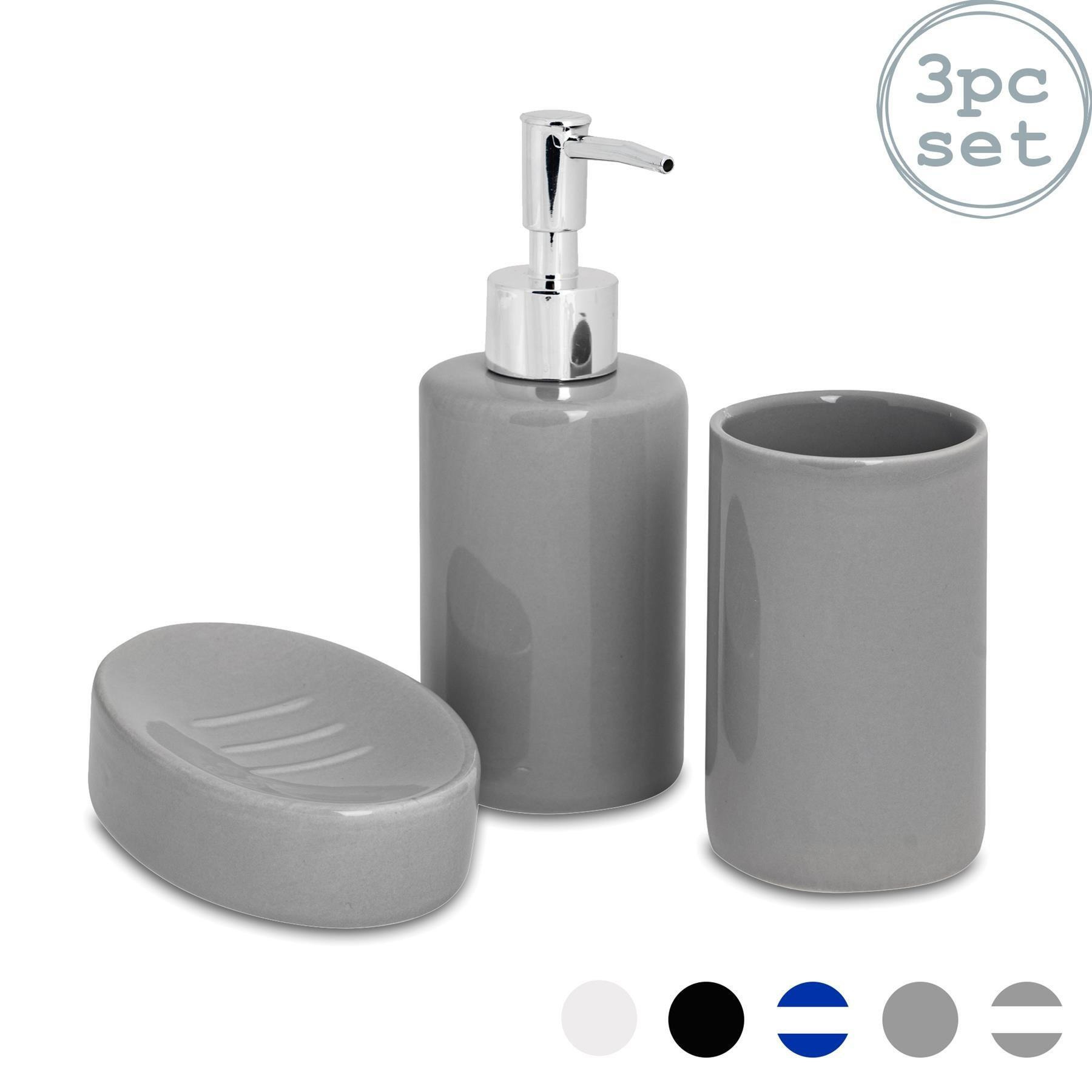3 Piece Ceramic Bathroom Accessories Set - image 1