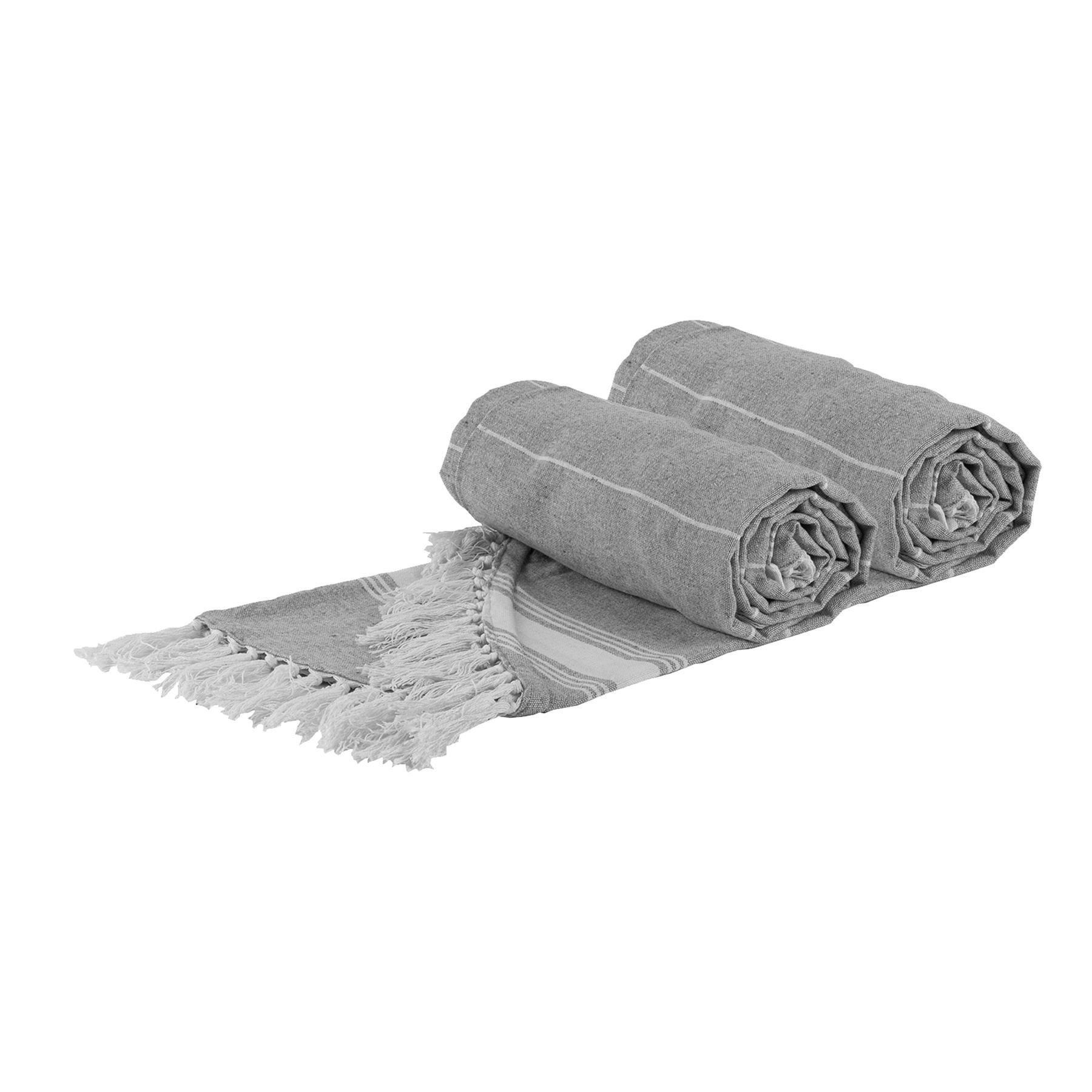 Round Turkish Cotton Beach Towels 190cm Pack of 2 - image 1