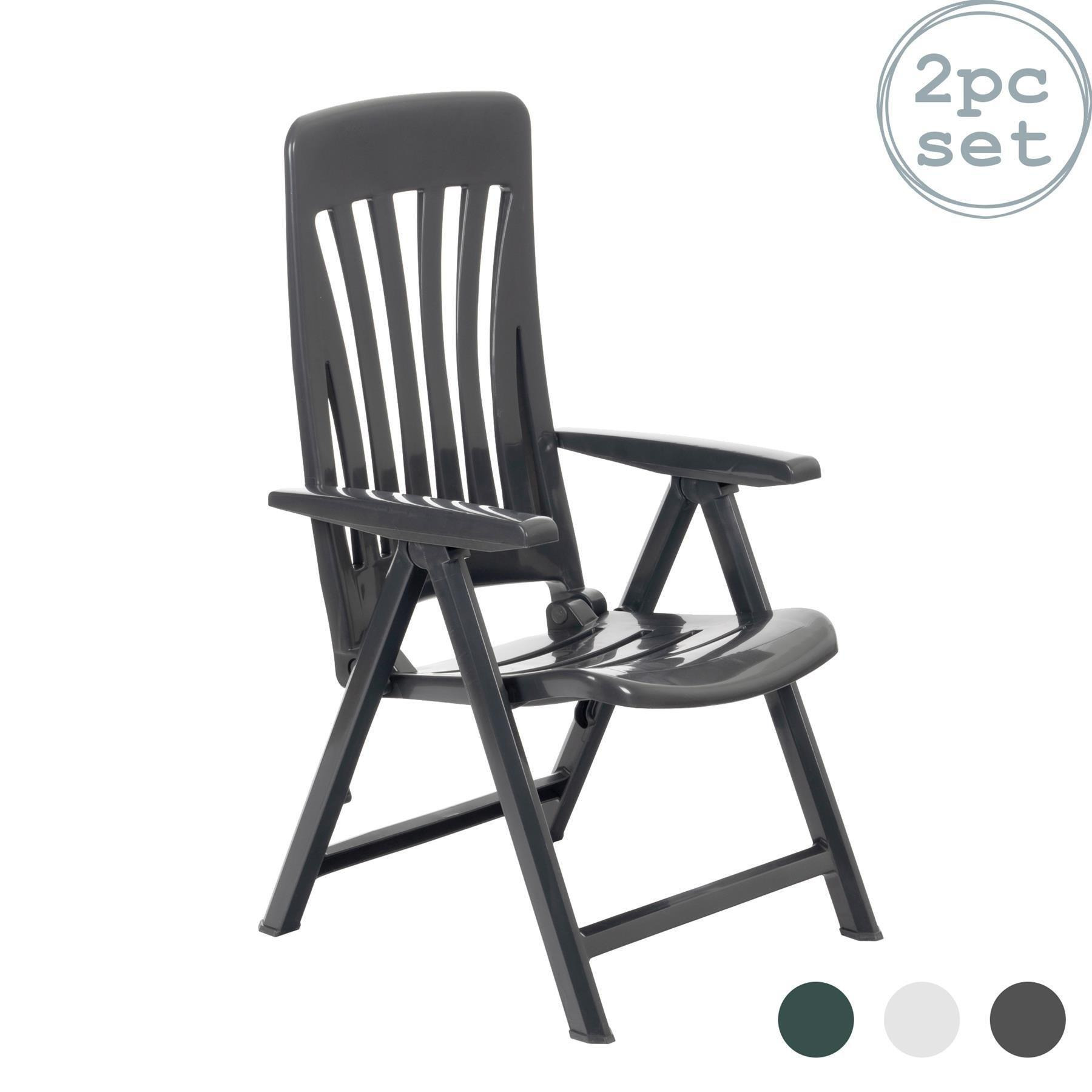 Blanes Reclining Garden Chairs Pack of 2 - image 1