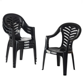 Palma Garden Dining Chairs Pack of 8 - thumbnail 1